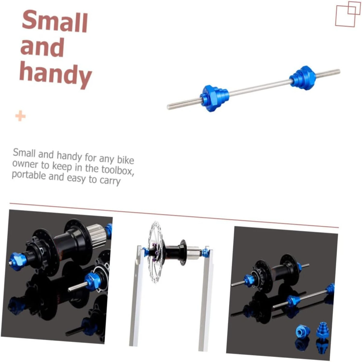 Efficient and reliable portable aluminum alloy bike tool - Sturdy and versatile Thru-axle fixer - Perfect holder for bike barrel