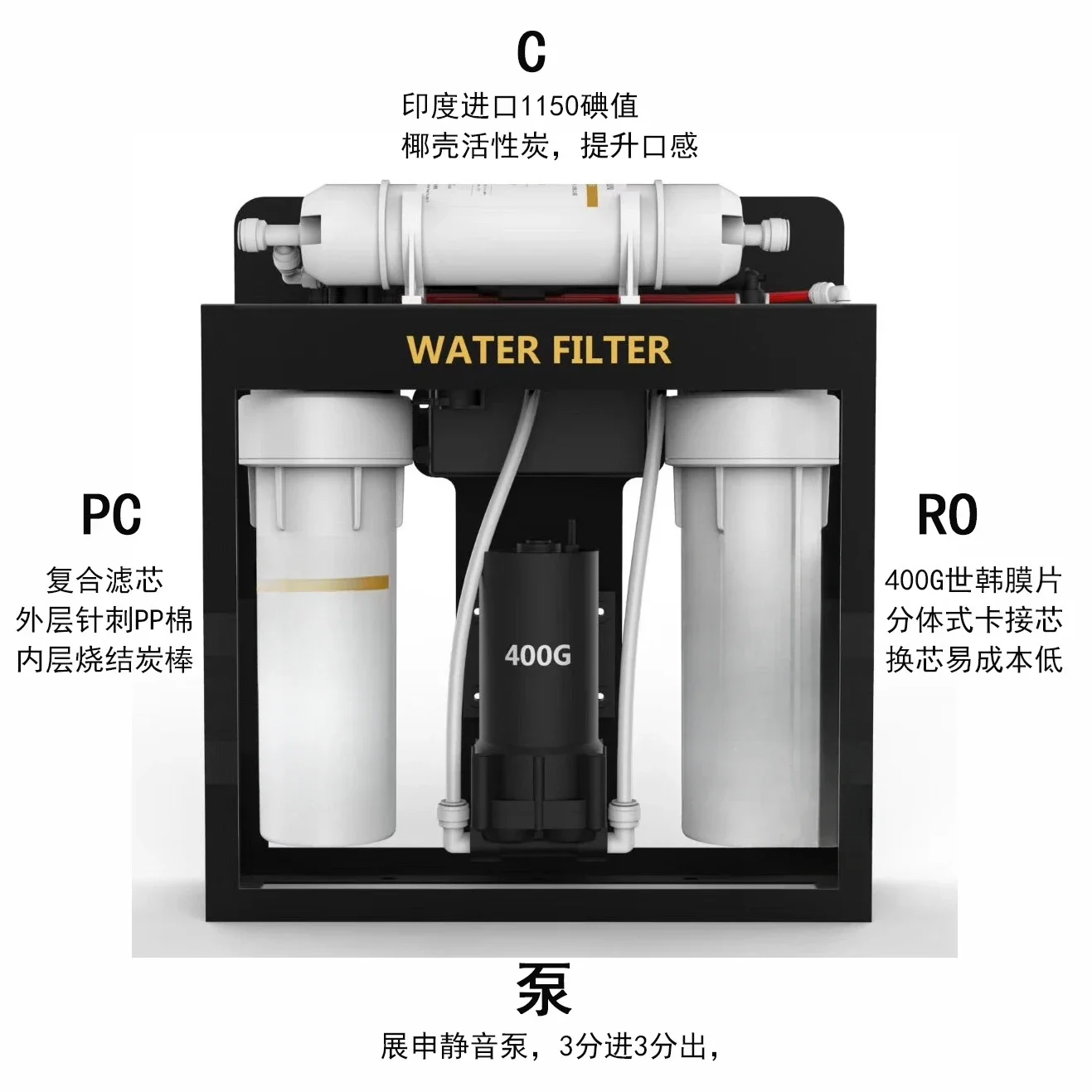 Direct drinking water water purifier Shihan membrane 600G reverse osmosis RO membrane export pure water machine bidding machine