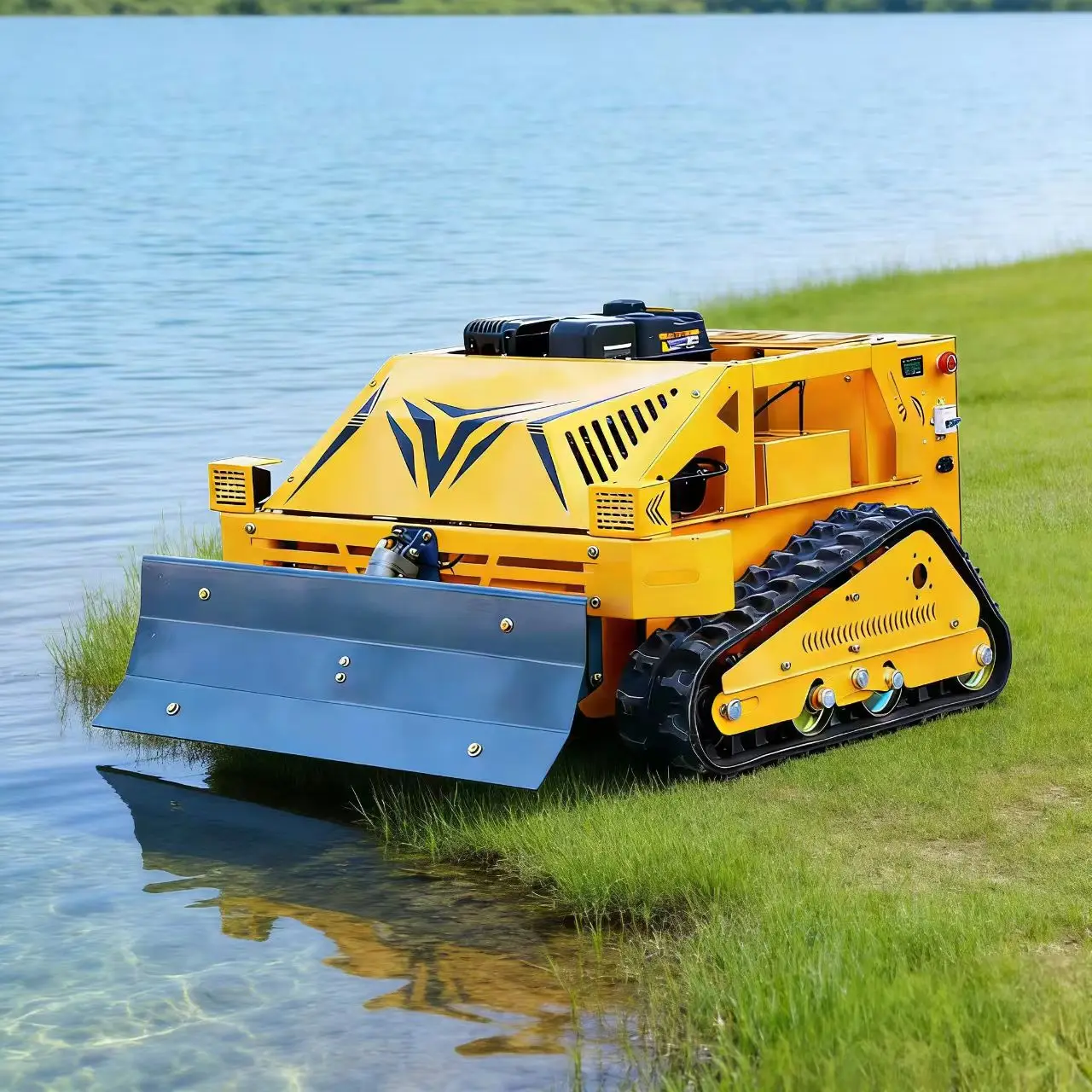 

Customized Remote-controlled lawn mower for tea gardens, accurately removes low weeds, does not damage tea seedling roots, tea