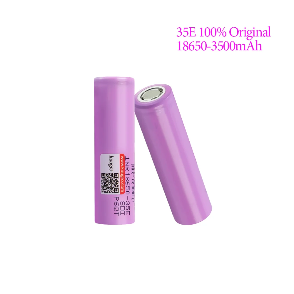 

18650 3500mAh 3.7V 100% Genuine INR18650-35E Rechargeable Lithium Battery Continuous Discharge 10A Parallel Series Combination