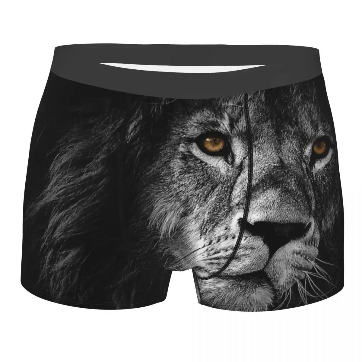 Lion Face Maks Animal Underpants Homme Panties Man Underwear Ventilate Shorts Boxer Briefs