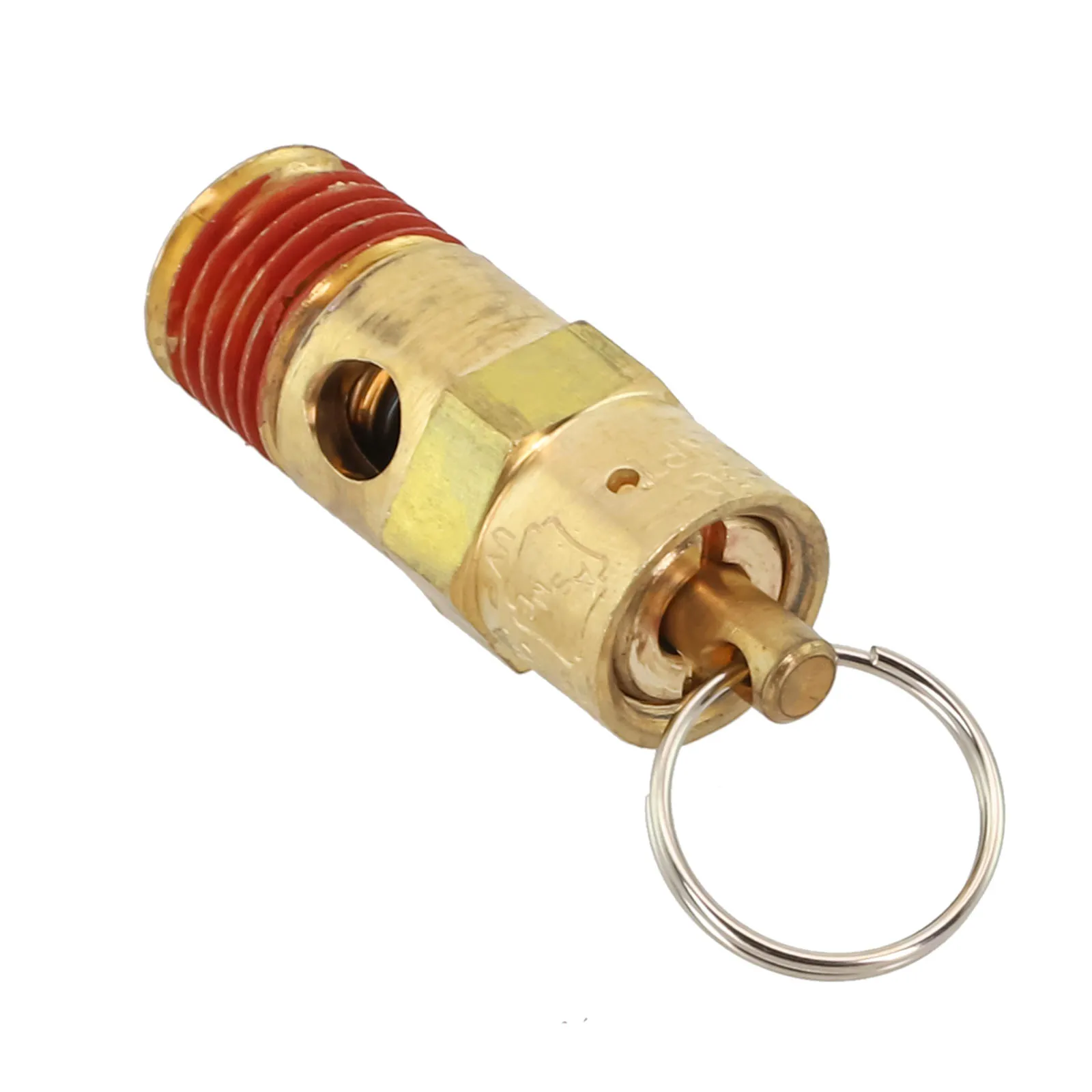 Reliable Safety Valve for Air Compressors Brass Construction with a 1/4 Male NPT Connection Max Pressure Control