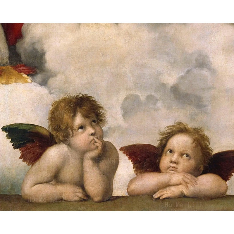 The Pensive Angels New Spanish Art The Lactation Of Santo Domingo Renaissance Canvas Wall Art By Ho Me Lili For Livingroom Decor