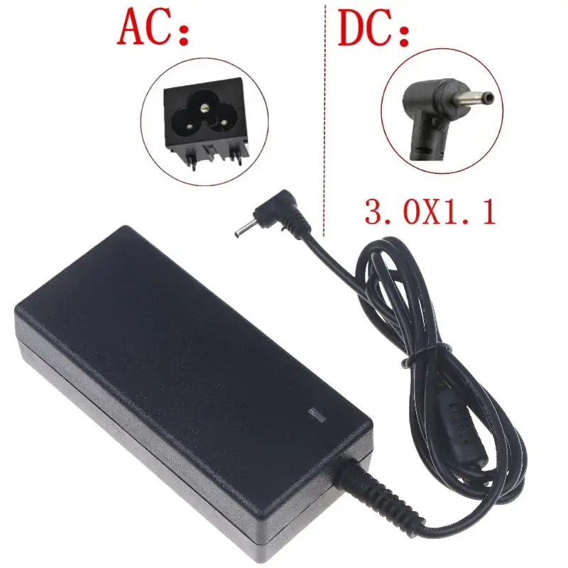 1Pcs Laptop Power Adapter Charger 19V 2.37A 45W 3.0*1.1mm AC For Acer A13-045N2A S7 S7-392/391 V3-371/372 V3-371-52PY/30FA