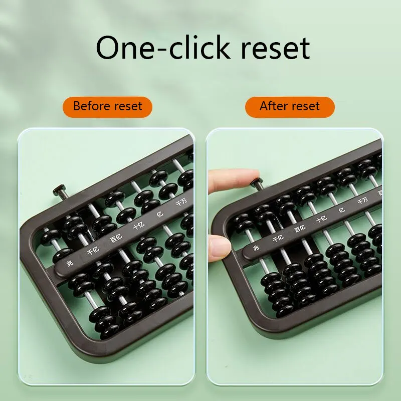 Abacus 7 Beads 13 Rows Kid Learning Math Arithmetic Chinese Traditional Abacus Educational Toys for Children Calculation Tools