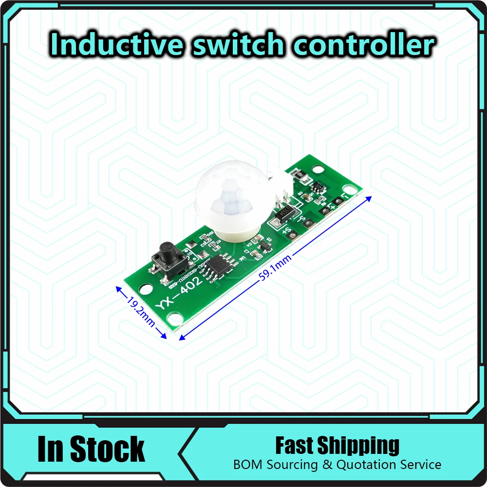 3.7V Solar Lamp Board Control Sensor Night Light Module Controller Module Infrared Human Body Induction Solar For arduino DIY