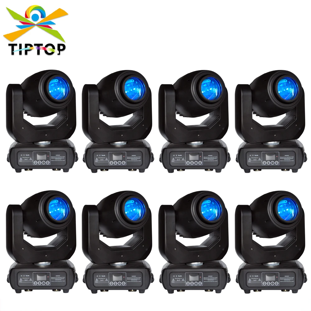 Wholesale Price 8 Units 150W High Power Led Spot Moving Head Lighting For DJ Stage Party Concert Event Smooth Quick X/Y Moving