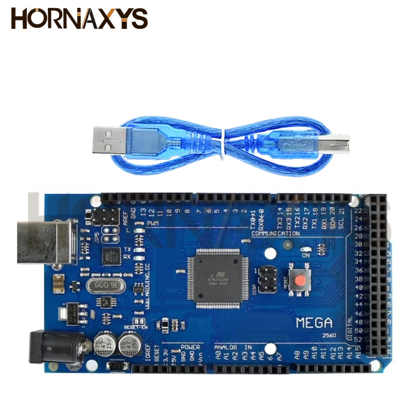 MEGA2560 MEGA 2560 R3 (ATmega2560-16AU CH340G) Pro mini MEGA2560 AVR USB board Development board MEGA2560 with Cable for arduino