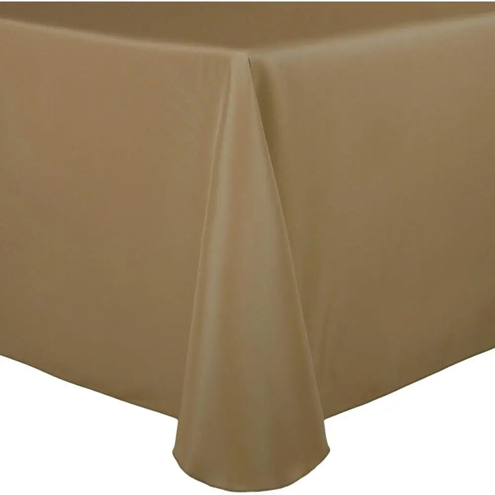 

70 x 104 Polyester Oval Tablecloths, Seamless, Machine Washable, Stain Resistant, 10-Pack