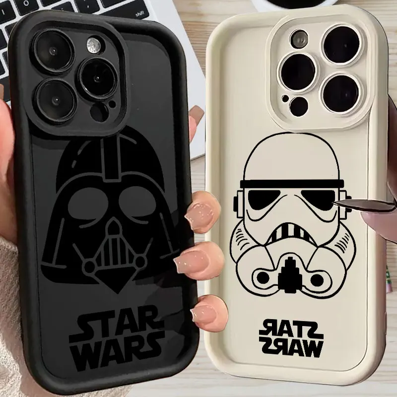 

Silicone Case For Apple iPhone 17E 15 16 14 13 12 11 17 Pro Max 17 Air 16 Plus 16E Phone Cover S-Stars-Wars Stormtrooper Helmet