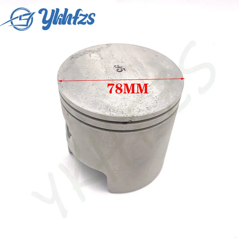 6F5-11631-00 Piston Kit 78MM For Yamaha 2-stroke Outboard 40HP 40G 40J 6F6-11631-00 6F5-11610 6F6-11610 Boat Engines