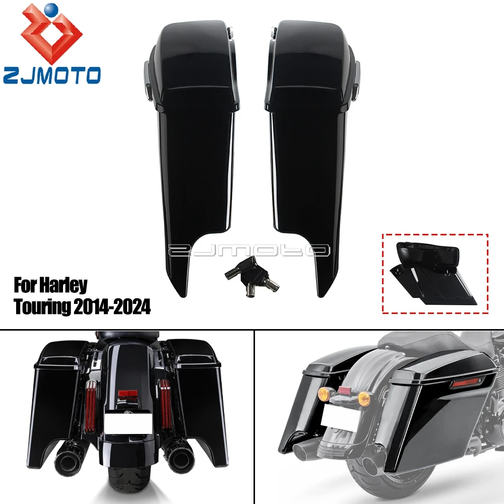 

Пара левых и правых кофров из АБС-пластика для мотоциклов Harley Touring 2014-2024: Road King, Road Glide, Street Glide, Electra Glide