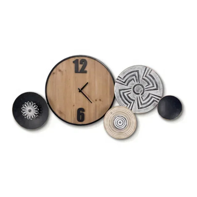 

Cross-borderliving Room Wall Decoration Log Wall Clock