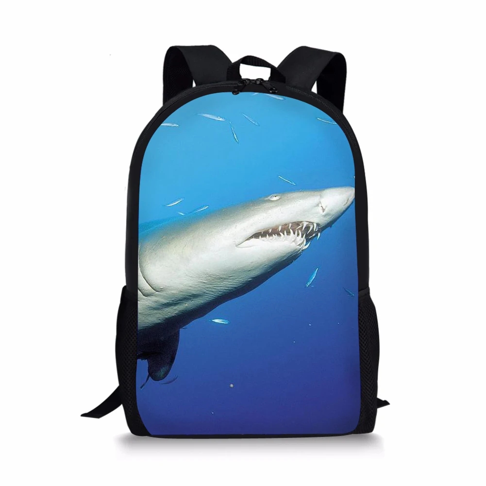 16 Inch Boys Girl Kids School Bag Child Shark 3D Printing Backpack Student Book Bags Cute Girls Children's Schoolbag Sac A Dos