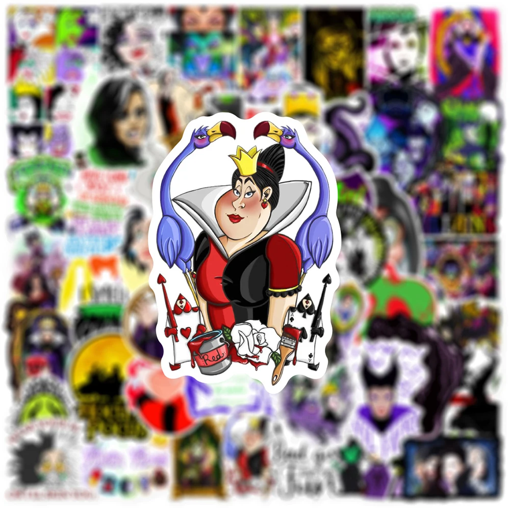 10/30/50 قطعة ديزني ماجيك الشرير الساحرة Maleficent الملكة الكرتون ملصقات DIY بها بنفسك حقيبة الأمتعة الدراجة كول الكتابة على الجدران طفل ملصق لعبة