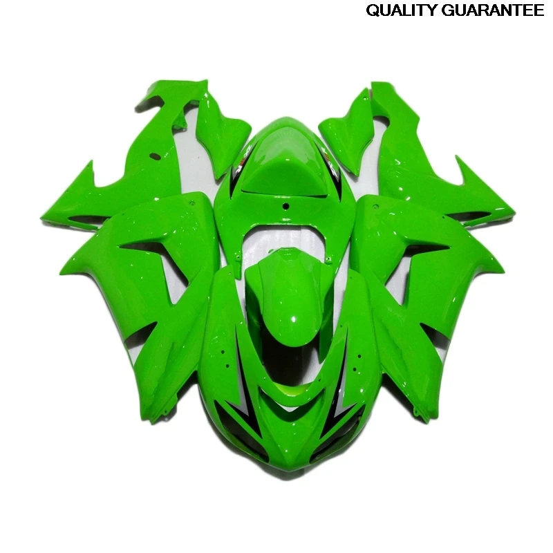 Green Lucky Strike Fairings Kits Fit For 2006 2007 Kawasaki Ninja ZX10R Complete Injection fairing ninja zx10r 06 07 69