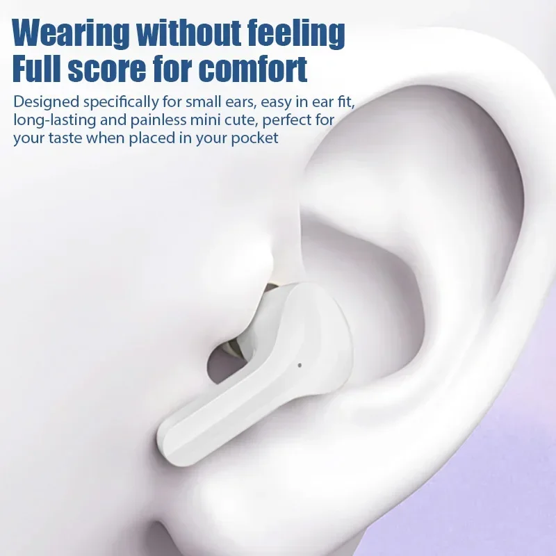 T6 tws Bluetooth Wireless Headset 5.0 ENC Headphones LED Power Digital Display Stereo Sound Earphones for all smartphone