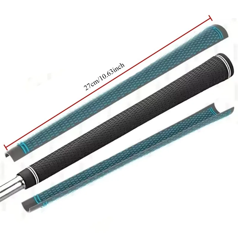 قبضة الجولف - مقبض مطاطي غير قابل للانزلاق لنوادي الجولف قياسي متوسط الحجم لامتصاص الصدمات والتحكم المحسن