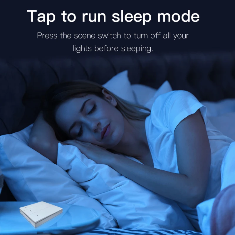 Tuya ZigBee 1-3 Gang Wireless Smart Switch Wall Push Button Automation Scene Switch Battery Powered Smart Life Remote Control