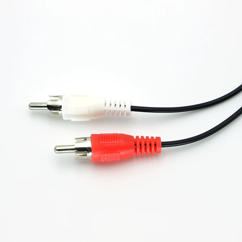 3.5 Audio Aux Socket Connector to Headphone Music Wire 3.5mm RCA Female Jack Stereo Cable Y Plug 2 Male Adapter 0.3M