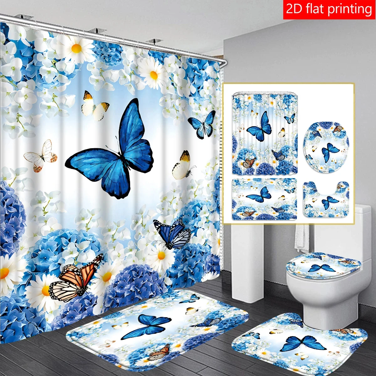 4Pcs Flower And But… - image