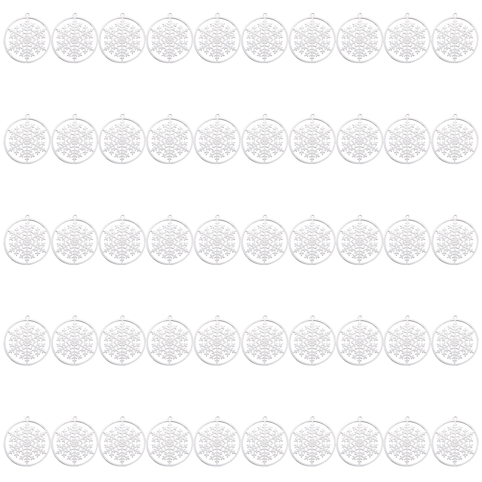 50 Pcs Accessories for Jewelry Keychain Diy Pendant Charms Christmas nament Keychain Pendant Bright Color Smooth