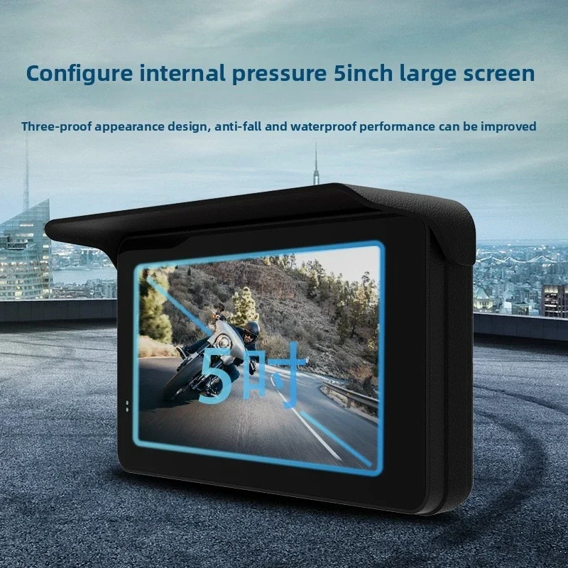 

MT88 Motorcycle Navigation Recorder Riding Wireless Carplay Smart Car 5 Inch Portable IP67 Waterproof Car Display