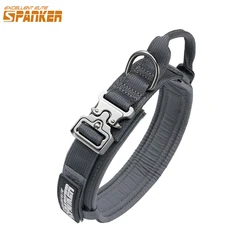 Collar táctico para perro, collares para perros medianos y grandes de camuflaje para entrenamiento a caminar, Collar duradero para perro Shepard alemán