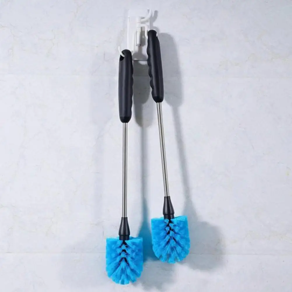 Ensemble de brosses à récurer en acier inoxydable, poils en nylon de qualité alimentaire, bouteille de tasse à long manche, brosse à récurer pour la cuisine