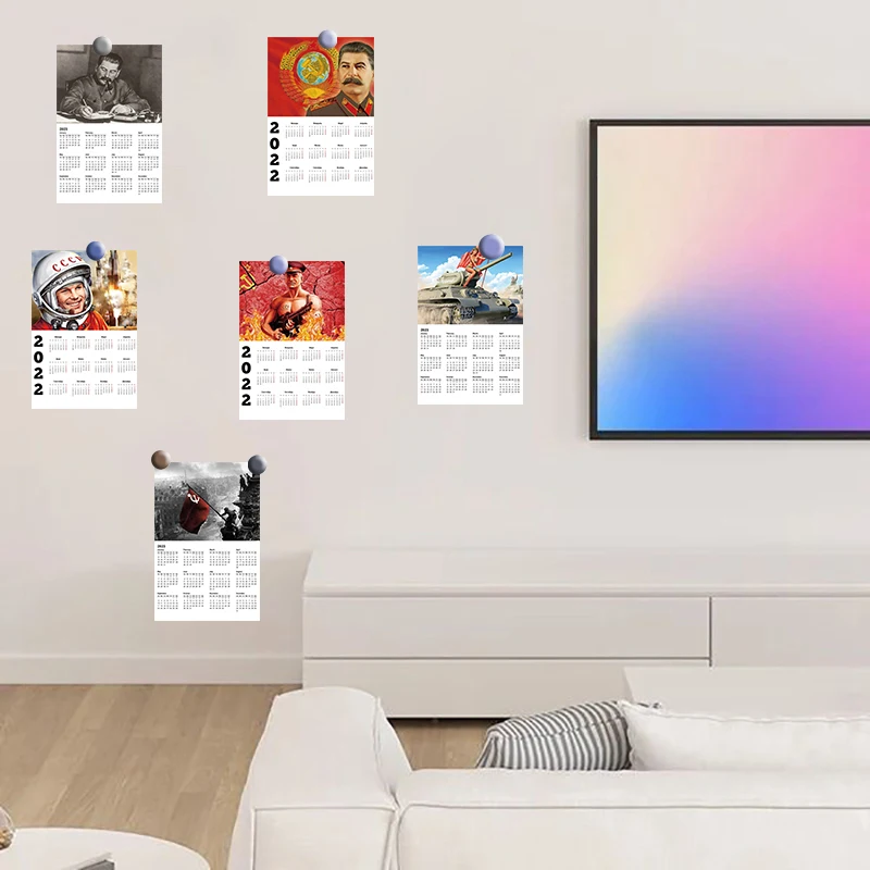 10PCS 10×15CM Calendar Posters Sticker Postcard Art Room Picture Living Luggage Community DIY Kitchen Creative Wall Decoration ﻿