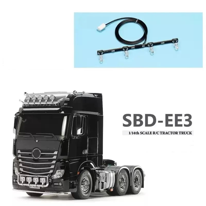 RC 1/14 Headlight Scale LED PCB Light Board for Tamiya Hydraulic Excavator Loader Dump Truck for SCANIA MAN Tipper DIY Parts