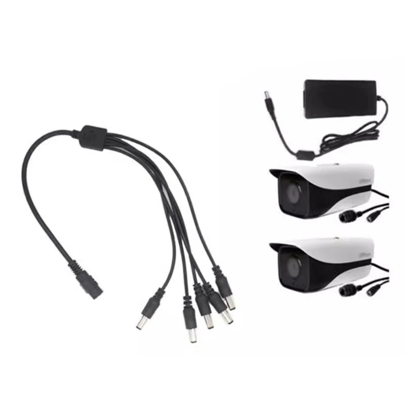 Cable de alimentación DC5.5mm x 2,1mm Cable de extensión de conector hembra a macho Cable extensor de puerto para enrutadores de cámara luz LED