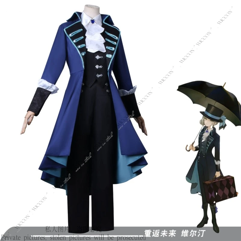 Vertin Cosplay Costume Game Reverse:1999 Timekeeper Comic-Con Disguise Fancy Stage Wig Role Play Performance Dress Customized