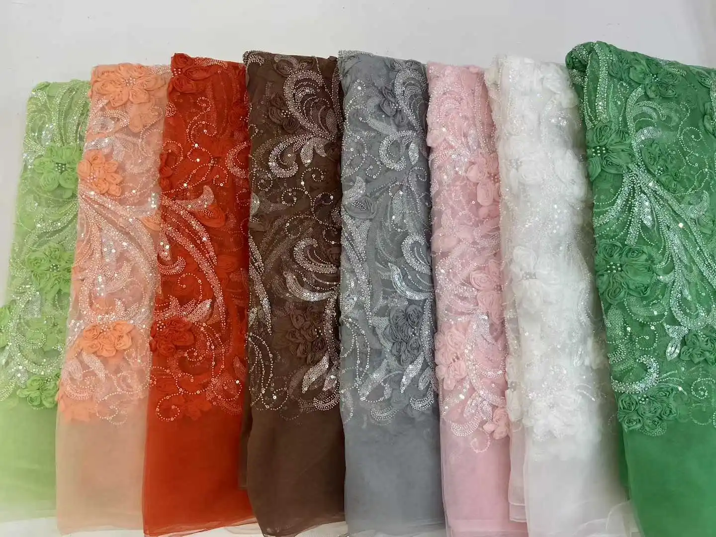 Pink African Lace Fabric 2025 Sequins Beaded Embroidery Groom Nigerian Bridal High Quality French Lace Fabric For Wedding Dress