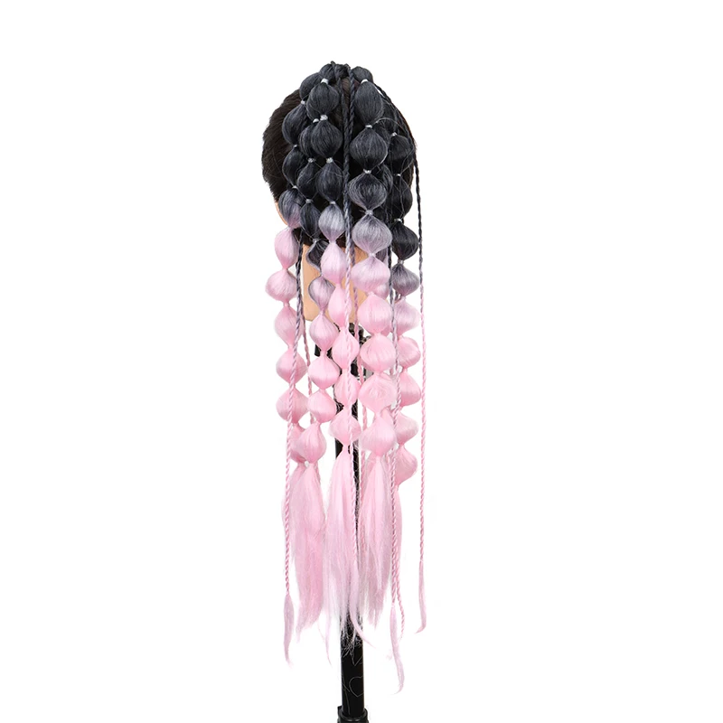 Synthetic Ponytail Extension Bubble Braid