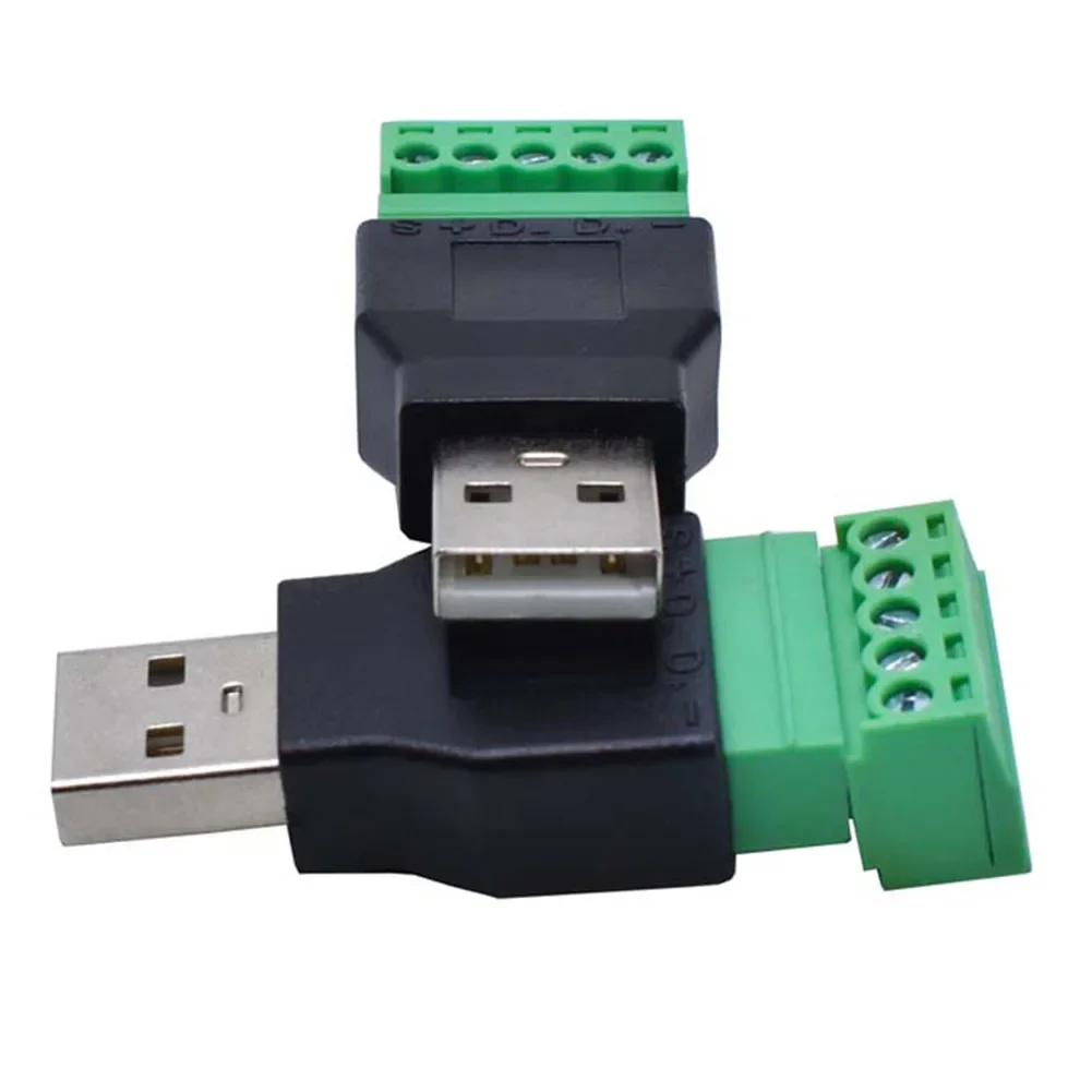 Adattatore USB Terminale connettore schermato USB 2.0 50 53mm Accessori tipo A Apparecchiature elettriche Maschio Femmina a 5P