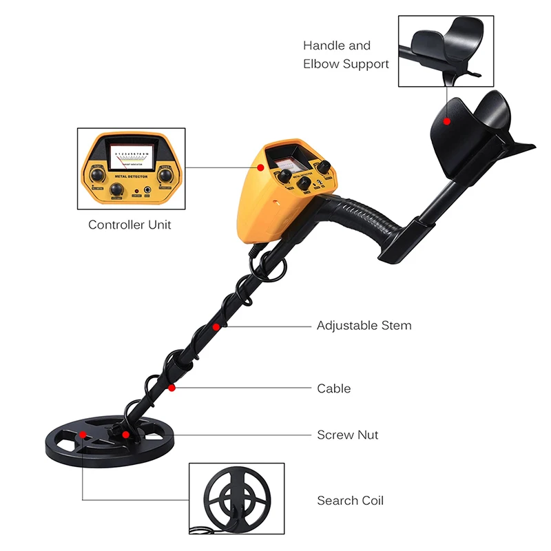 GTX5030 High Sensitivity Underground Metal Detector Jewelry Treasure Gold Detecting Tool Battery-powered (battery not included) image 5