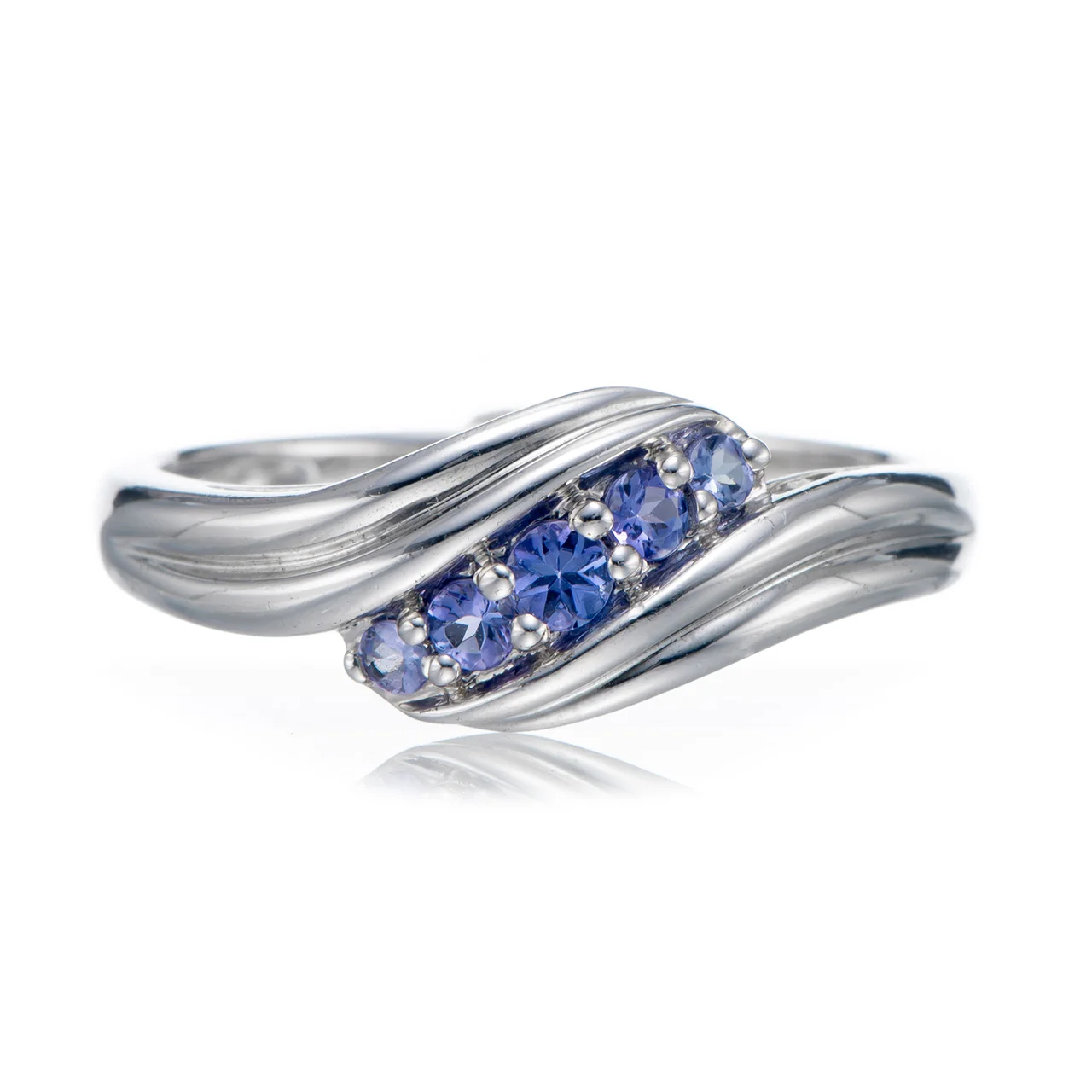 

Tanzanite Rhodium Over Sterling Silver Ring