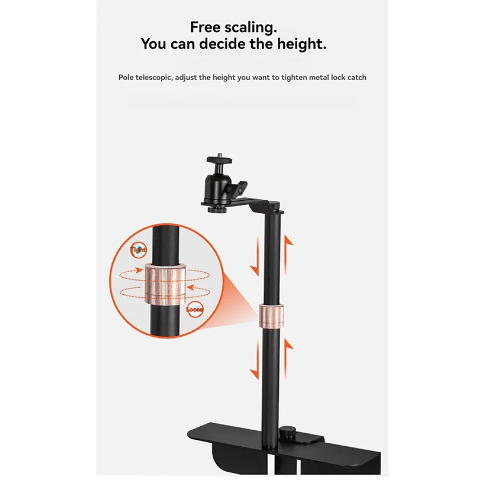 Металлический карданный кронштейн с шаровой головкой для гостиной, прикроватный диван, монтажный зазор, регулируемый по высоте, скрытый держатель для проектора