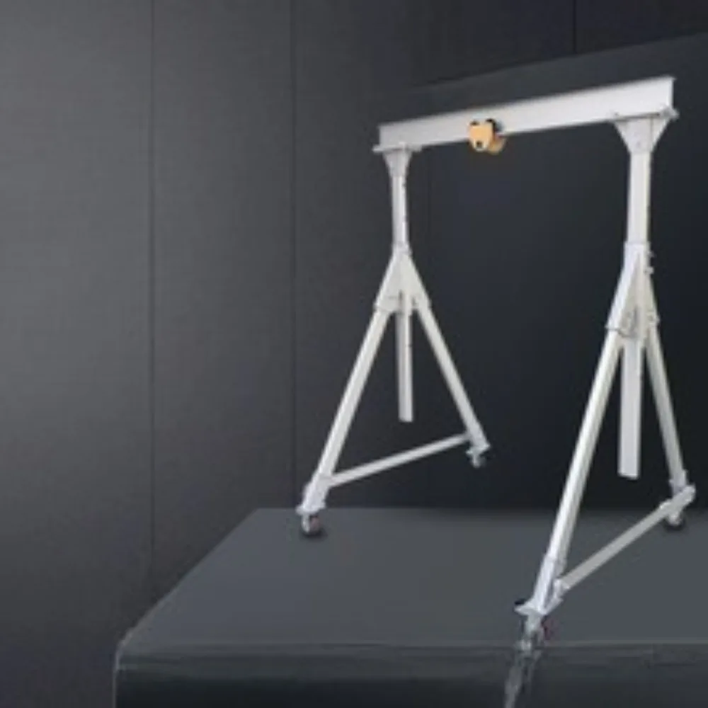 Small aluminum alloy gantry crane portable adjustable light crane