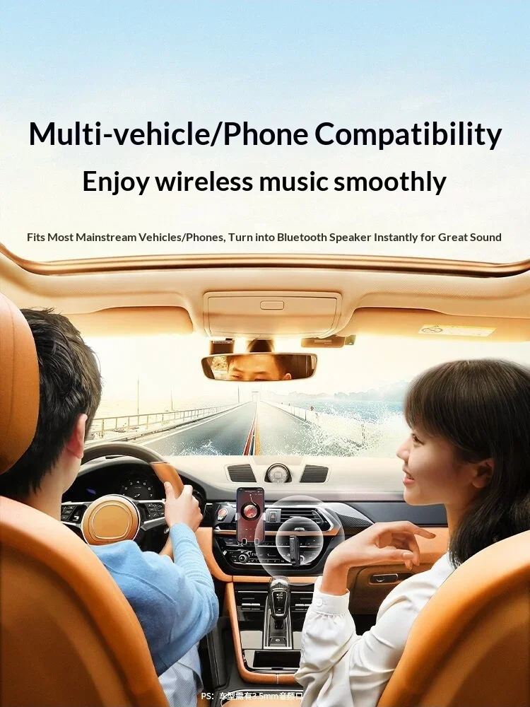 UGREEN 90748 Bluetooth 5.4 Car Audio Receiver AUX Adapter with Hands-Free Calling for Car Stereo Speakers.