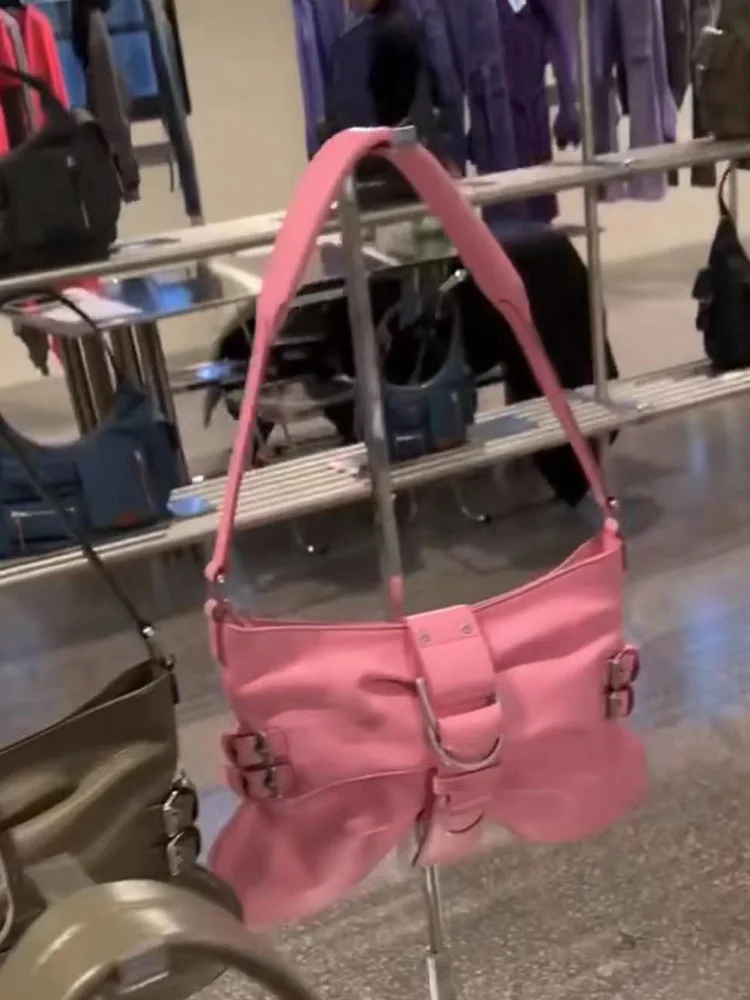 Borsa ascellare pieghettata da donna di Design alla moda borsa a tracolla femminile con fibbia di bloccaggio borse a tracolla da donna in pelle PU