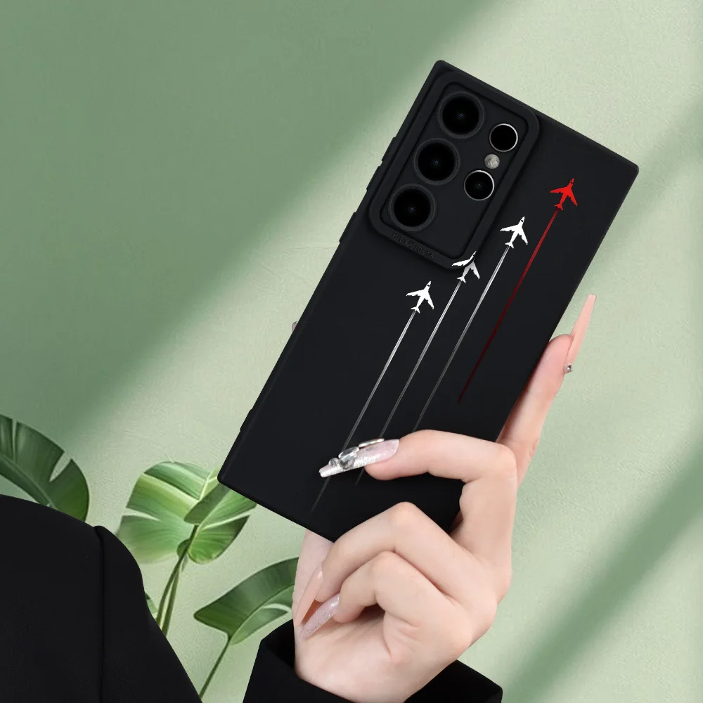 ファッションクリエイティブな飛行機柄TPUスマホケース iPhone17 16 15 14 13 12 11promax plus対応