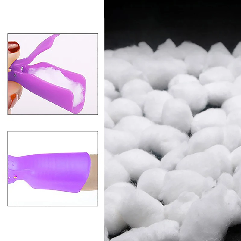 50/100/200 Pcs Nail Polish Remover Cotton Wool Balls Cleaning Tool Nail Art Cleaner Manicure Tools