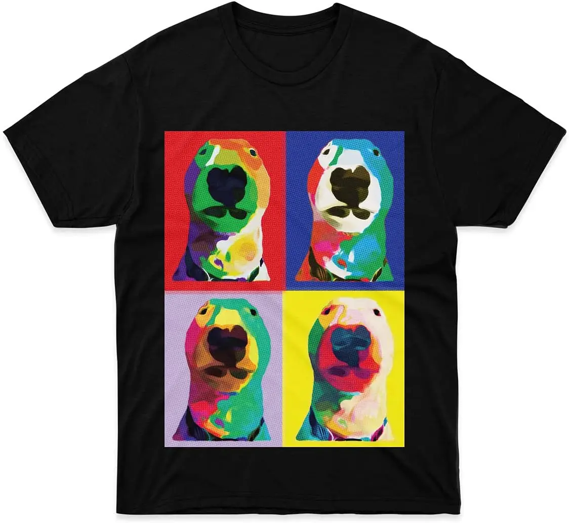 @PupperNelson Pop Art Shirts for  Neck Graphic Mon  Tees Cotton Luxury brand vintage oversized