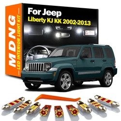 MDNG Canbus Indoor Lamp For Jeep Liberty KJ KK 2002- 2008 2009 2010 2011 2012 2013 Car Accessories LED Interior Light Bulbs Kit