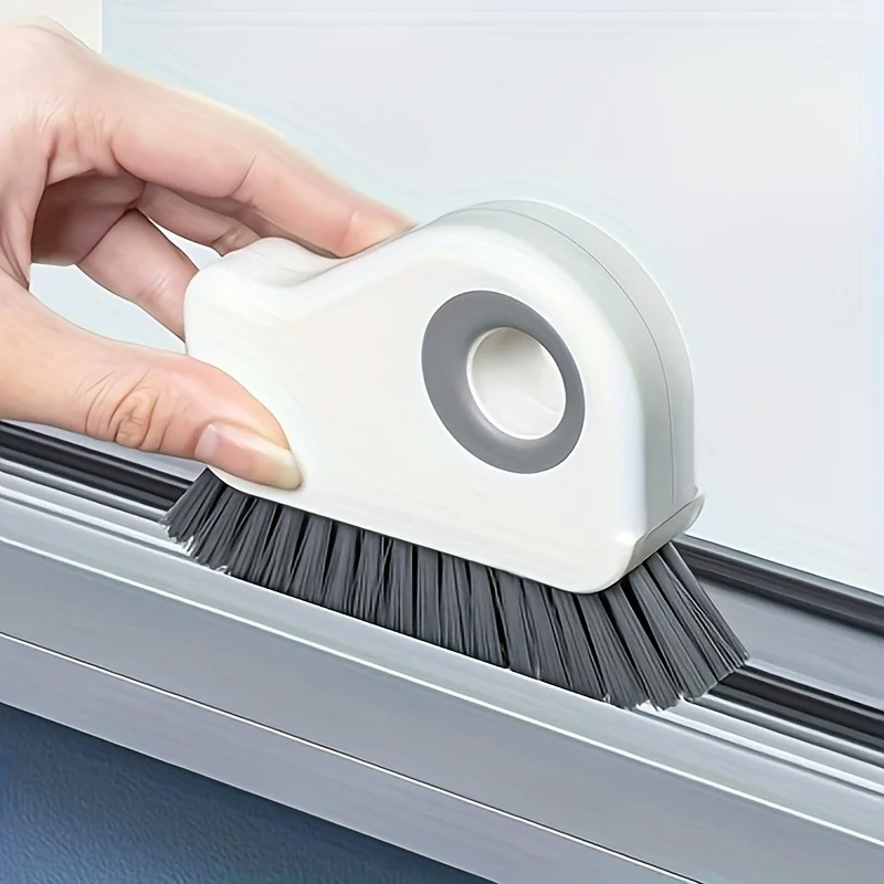 Groove Gap Cleaning Brush Portable Handheld Window Door Track Cleaner Brush Multifunctional Crevice Scrub Brush for Sliding Door