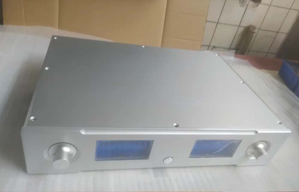 VU instrument All aluminum amplifier chassis / Preamplifier case / AMP Enclosure DIY box (430 *90*358mm)