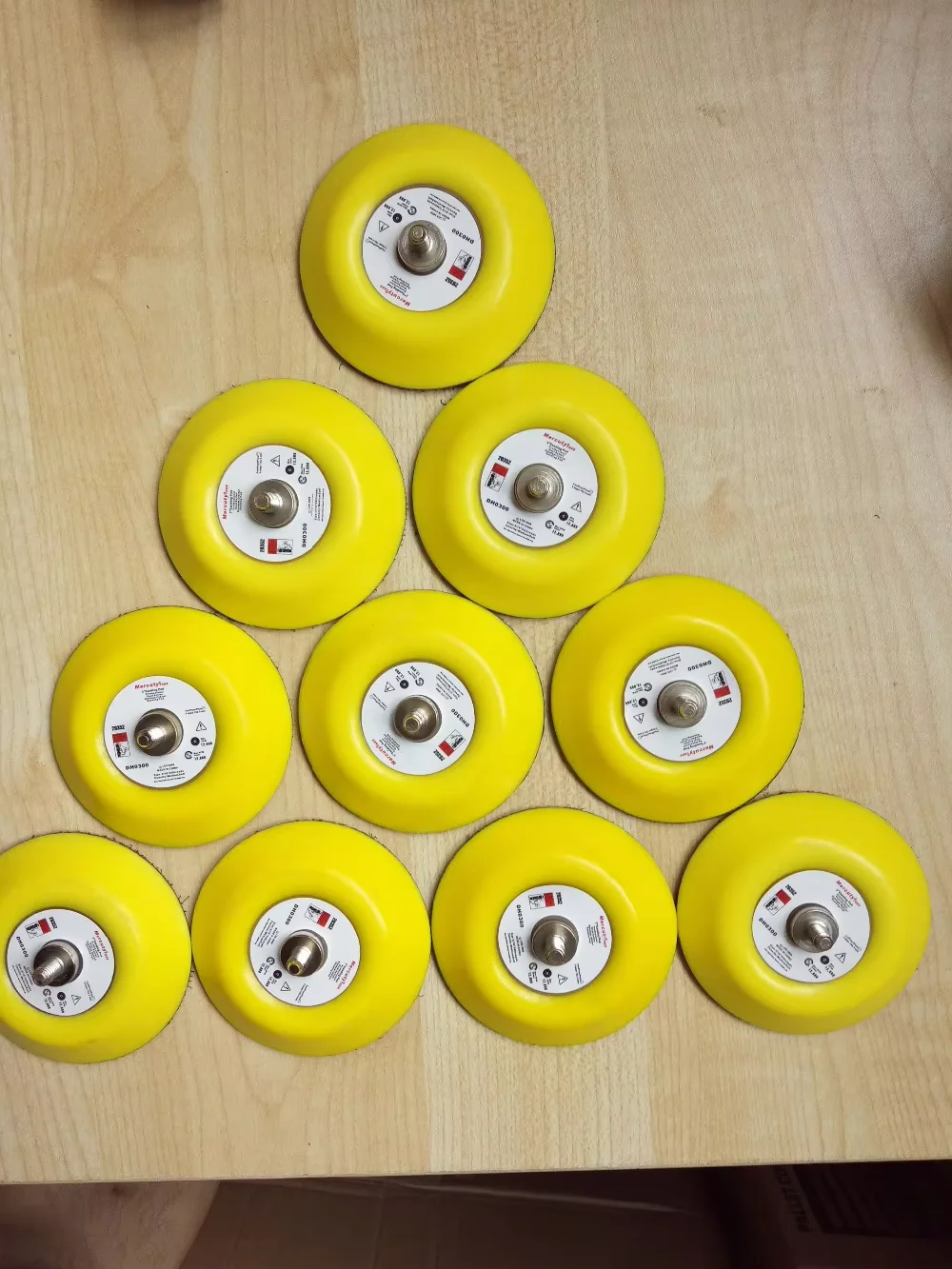 10pcs/lot 3 inch air eccentric sander pad, pneumatic eccentric sander pad 75mm thread M6*1.0