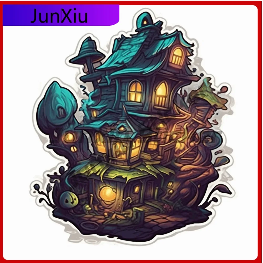 

Наклейка «Дом с привидениями»: Страшный виниловый стикер для грузовика, автомобиля, ноутбука, окна, бампера. Водонепроницаемый, милый дизайн.